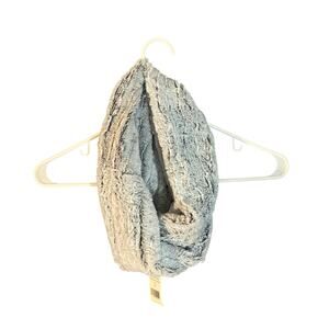 Mia & Tess Faux Fur  Powder Blue Infinity Circle Scarf Women’s